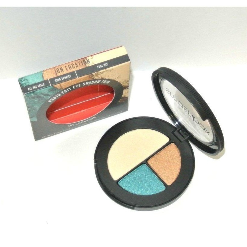 Smashbox Photo Edit Eye Shadow Trio in‎ On Location Full size New Teals Pool Boy